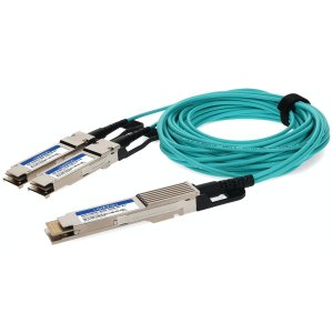 AddOn Networks AOC-Q28DD-2Q28-100G-3M-AO InfiniBand/fibre optic cable QSFP28-DD 2x QSFP28 Green