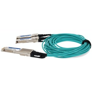 AddOn Networks AOC-Q28DD-2Q28-100G-3M-AO InfiniBand/fibre optic cable QSFP28-DD 2x QSFP28 Green