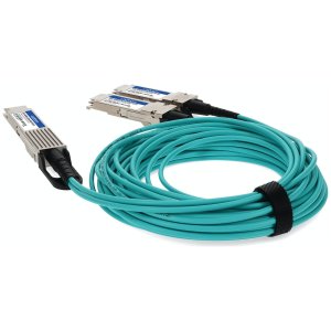 AddOn Networks AOC-Q28DD-2Q28-100G-3M-AO InfiniBand/fibre optic cable QSFP28-DD 2x QSFP28 Green