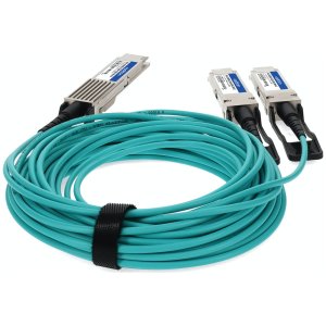 AddOn Networks AOC-Q28DD-2Q28-100G-5M-AO InfiniBand/fibre optic cable QSFP28-DD 2x QSFP28 Green