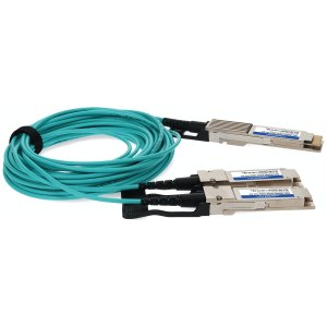 AddOn Networks AOC-Q28DD-2Q28-100G-5M-AO InfiniBand/fibre optic cable QSFP28-DD 2x QSFP28 Green