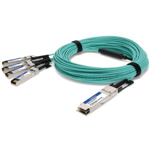 AddOn Networks CAB-Q-S-AOC-20M-AO InfiniBand/fibre optic cable 5 m QSFP28 4xSFP+ Aqua colour