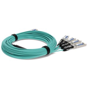 AddOn Networks CAB-Q-S-AOC-20M-AO InfiniBand/fibre optic cable 5 m QSFP28 4xSFP+ Aqua colour