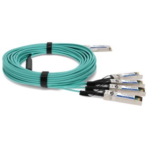 AddOn Networks CAB-Q-S-AOC-20M-AO InfiniBand/fibre optic cable 5 m QSFP28 4xSFP+ Aqua colour