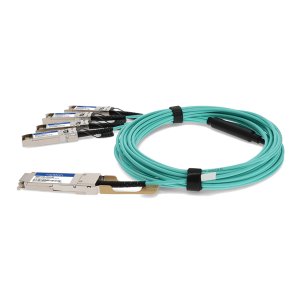 AddOn Networks MFA7A50-C010-AO InfiniBand/fibre optic cable 10 m QSFP28 4x SFP28 AOC Aqua colour