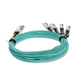AddOn Networks MFA7A50-C010-AO InfiniBand/fibre optic cable 10 m QSFP28 4x SFP28 AOC Aqua colour