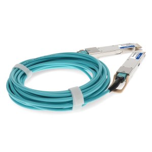 AddOn Networks MSA and TAA 400GBase-AOC OSFP to OSFP (850nm, OM3, Aqua, 20m) CMIS 4.0 CDR