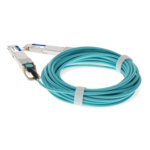 AddOn Networks MSA and TAA 400GBase-AOC OSFP to OSFP (850nm, OM3, Aqua, 3m) CMIS 4.0 CDR