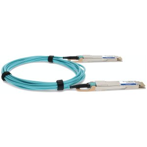AddOn Networks QDD-400-AOC10M-AO InfiniBand/fibre optic cable 10 m QSFP-DD AOC Aqua colour