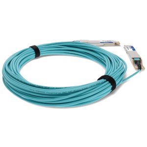 AddOn Networks QDD-400-AOC30M-AO InfiniBand/fibre optic cable 30 m QSFP-DD DAC Aqua colour