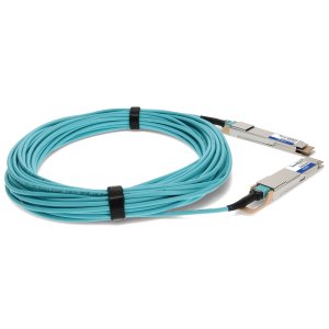 AddOn Networks QDD-400-AOC30M-AO InfiniBand/fibre optic cable 30 m QSFP-DD DAC Aqua colour