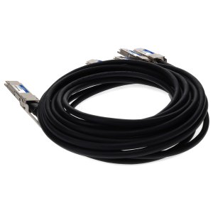 AddOn Networks Juniper Networks QDD-4X100G-2P5M Compatible TAA Compliant 400GBase-CU QSFPDD to 4x QSFP28 Direct Attach Breakout Cable (Passive Twinax, 2.5m)