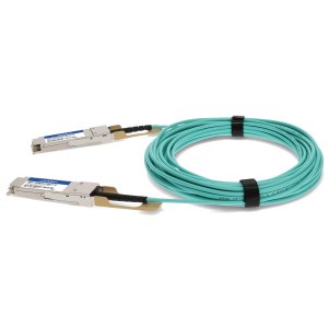 AddOn Networks Fortinet Compatible TAA 100GBase-AOC QSFP28 Active Optical Cable (850nm, MMF, 15m)