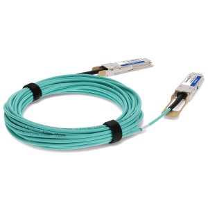 AddOn Networks Fortinet Compatible TAA 100GBase-AOC QSFP28 Active Optical Cable (850nm, MMF, 15m)