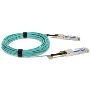 AddOn Networks Fortinet Compatible TAA 100GBase-AOC QSFP28 Active Optical Cable (850nm, MMF, 15m)