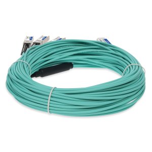 AddOn Networks Cisco QSFP-4SFP25G-AOC20M Compatible TAA Compliant 100GBase-AOC QSFP28 to 4xSFP28 Direct Attach Cable (850nm, MMF, 20m)