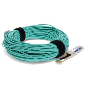 AddOn Networks Ciena Compatible 100GBase-AOC QSFP28 to QSFP28 OTU4 Active Optical Cable (850nm, MMF, 30m)