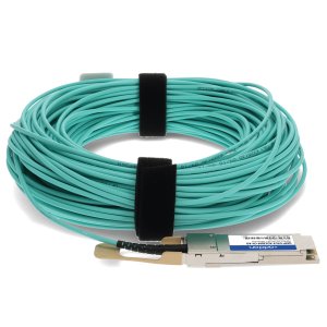 AddOn Networks Ciena Compatible 100GBase-AOC QSFP28 to QSFP28 OTU4 Active Optical Cable (850nm, MMF, 30m)