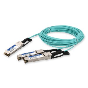 AddOn Networks QSFP28-2QSFP28-AOC10M-AO InfiniBand/fibre optic cable 10 m 2x QSFP28 Aqua colour
