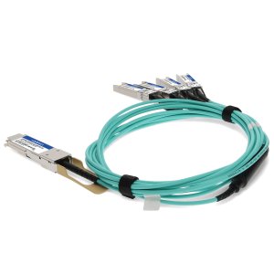 AddOn Networks Brocade (Formerly) Compatible TAA Compliant 100GBase-AOC QSFP28 to 4xSFP28 Direct Attach Cable (850nm, MMF, 10m)