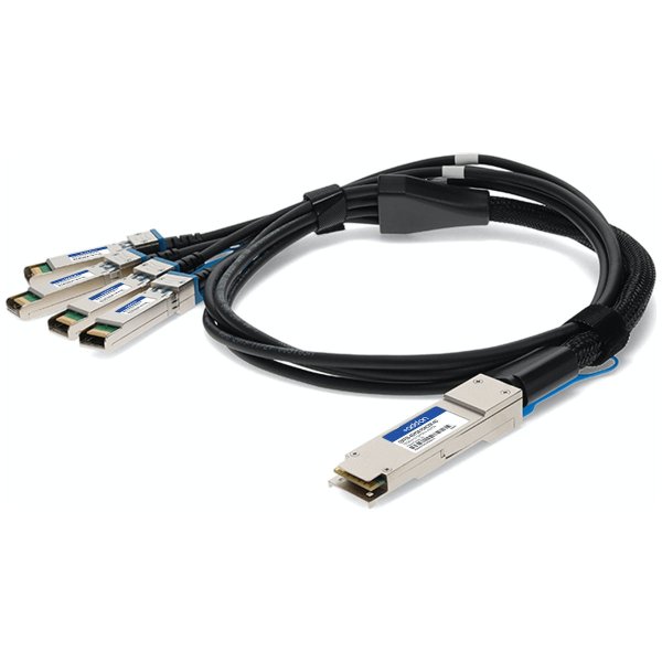 AddOn Networks EXTREME COMP DAC 2M InfiniBand/fibre optic cable 4xSFP28 QSFP28 Black, Silver