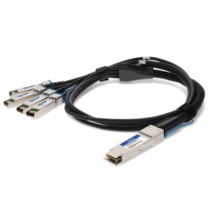 AddOn Networks QSFP28-4SFP28-PDAC5M-FT-AO InfiniBand/fibre optic cable 5 m 4x SFP28 DAC Black