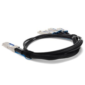 AddOn Networks QSFP28-4SFP28-PDAC5M-FT-AO InfiniBand/fibre optic cable 5 m 4x SFP28 DAC Black