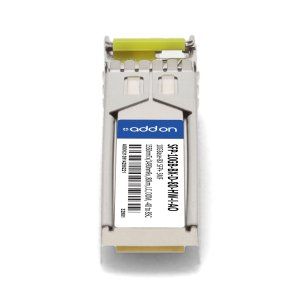 AddOn Networks Huawei Compatible TAA 10GBase-BX SFP+ Transceiver (SMF, 1550nmTx/1490nmRx, 80km, LC, DOM, -40 to 85C)