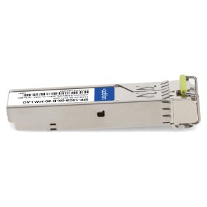 AddOn Networks Huawei Compatible TAA 10GBase-BX SFP+ Transceiver (SMF, 1550nmTx/1490nmRx, 80km, LC, DOM, -40 to 85C)