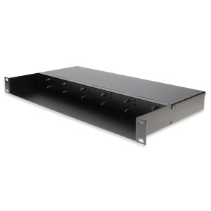 AddOn Networks Industrial Chassis for 1G Media Converter, Rack mountable 1U, 12 slots. Dual DC
