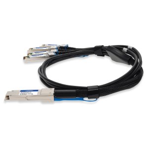 AddOn Networks HP R0Z25A to Fortinet FN-CABLE-SFP28-1 Compatible TAA 100GBase-CU QSFP28 to 4XSFP28 Direct Attach Cable (Passive Twinax, 1m)