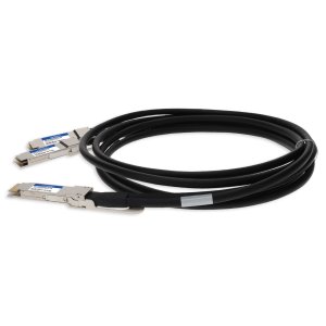 AddOn Networks Arista Networks CAB-D-2Q-200G-2-5M to Mellanox MCP1600-C02A Compatible TAA 200GBase-CU QSFP-DD 200G to 2xQSFP28 NRZ Direct Attach Cable (Passive Twinax, 2.5m)