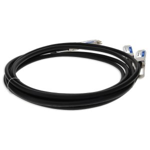AddOn Networks Arista Networks CAB-D-2Q-200G-2-5M to Mellanox MCP1600-C02A Compatible TAA 200GBase-CU QSFP-DD 200G to 2xQSFP28 NRZ Direct Attach Cable (Passive Twinax, 2.5m)