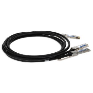 AddOn Networks Arista Networks CAB-D-2Q-200G-2-5M to Mellanox MCP1600-C02A Compatible TAA 200GBase-CU QSFP-DD 200G to 2xQSFP28 NRZ Direct Attach Cable (Passive Twinax, 2.5m)