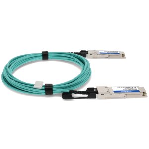 AddOn Networks ADD-QHPAQJU-AOC5M InfiniBand/fibre optic cable 5 m QSFP+ Aqua colour