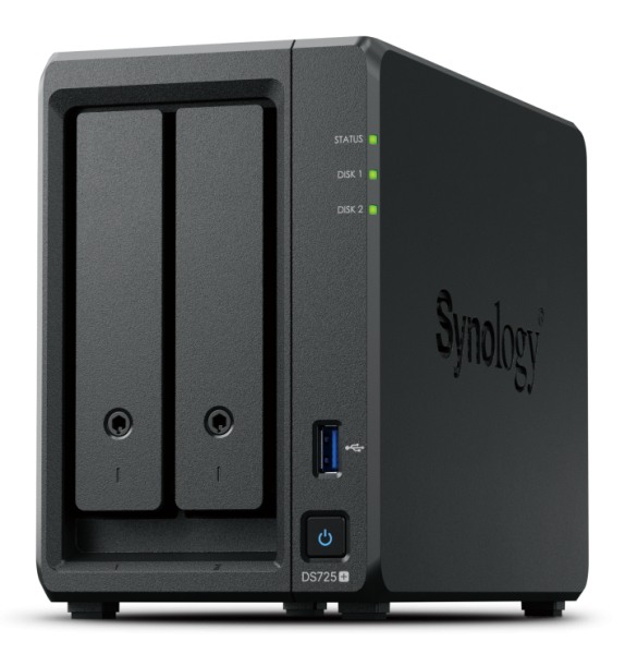 Synology DiskStation DS725+ NAS/storage server Ryzen Embedded R1600 4 GB DDR4 0 TB Black