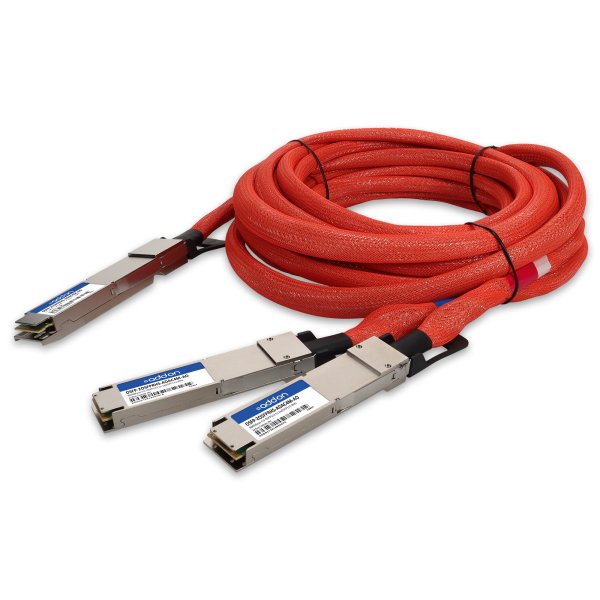 AddOn Networks OSFP-2OSFPRHS-ADAC4M-AO InfiniBand/fibre optic cable 4 m OSFP112 2x OSFP112-RHS AOC Red