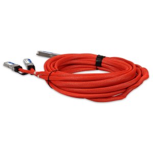 AddOn Networks MSA and TAA 400GBase-CU OSFP to 2xQSFP56 Direct Attach Cable Direct Attach Cable (Active Twinax, 5m)