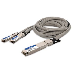 AddOn Networks MSA and TAA 400GBase-CU OSFP to 2xQSFP56 Direct Attach Cable Direct Attach Cable (Passive Twinax, 1.5m)