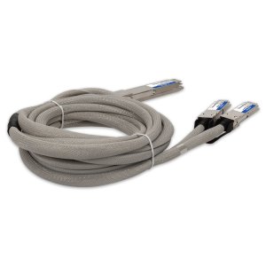 AddOn Networks MSA and TAA 400GBase-CU OSFP to 2xQSFP56 Direct Attach Cable Direct Attach Cable (Passive Twinax, 1m)