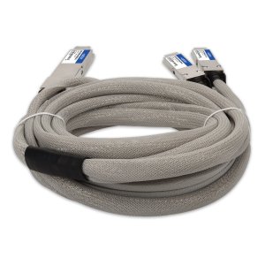 AddOn Networks MSA and TAA 400GBase-CU OSFP to 2xQSFP56 Direct Attach Cable Direct Attach Cable (Passive Twinax, 3m)