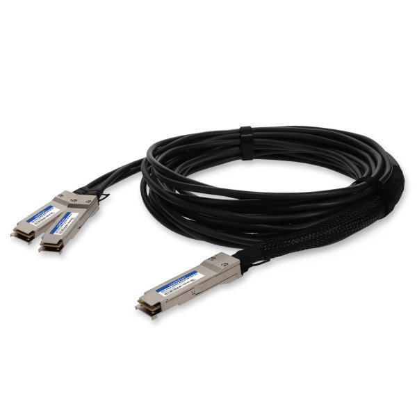 AddOn Networks Q56-2Q56-200GB-PDAC0-5M-MX-AO InfiniBand/fibre optic cable 0.5 m QSFP56 2x QSFP56 AOC Black