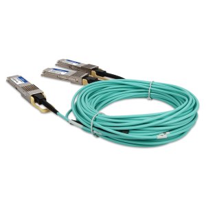 AddOn Networks QDD-400GB-2Q56-AOC3M-AR-AO InfiniBand/fibre optic cable 3 m QSFP-DD AOC Aqua colour