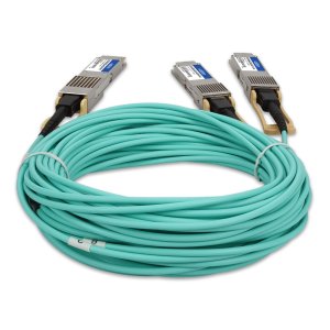 AddOn Networks QDD-400GB-2Q56-AOC3M-AR-AO InfiniBand/fibre optic cable 3 m QSFP-DD AOC Aqua colour