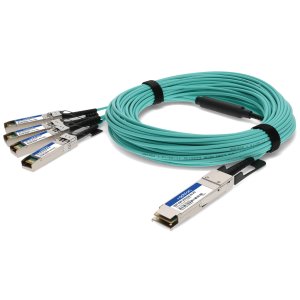 AddOn Networks QSFP-4SFP-AOC25M-EX-AO InfiniBand/fibre optic cable 25 m QSFP+ 4x SFP+ AOC Aqua colour