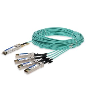 AddOn Networks QSFP28-4SFP28-AOC30M-AO InfiniBand/fibre optic cable 30 m 4x SFP28 AOC Aqua colour