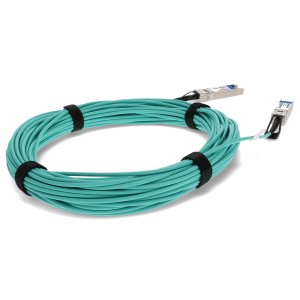 AddOn Networks SFP-10GB-AOC20M-FT-AO InfiniBand/fibre optic cable 20 m SFP+ AOC Aqua colour, Stainless steel