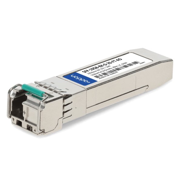 AddOn Networks Fortinet Compatible TAA 10GBase-BX SFP+ Transceiver (SMF, 1330nmTx/1270nmRx, 20km, LC, DOM)