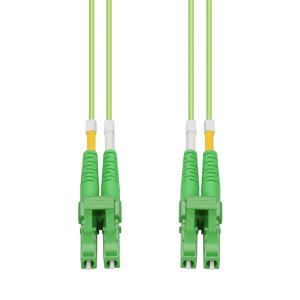 AddOn Networks 70m ALC to ALC Lime Green OM5 Duplex OFNR (Riser-Rated) Fiber Patch Cable