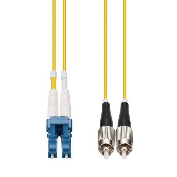 AddOn Networks 30m LC to FC Yellow OS2 Duplex LSZH SMF Fiber Patch Cable